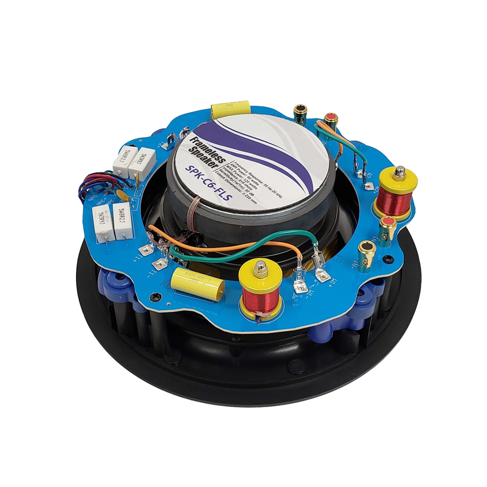 HF-C6FLS: 6.5" 2-way Stereo Frameless Ceiling Speaker - 120W Max (Single)